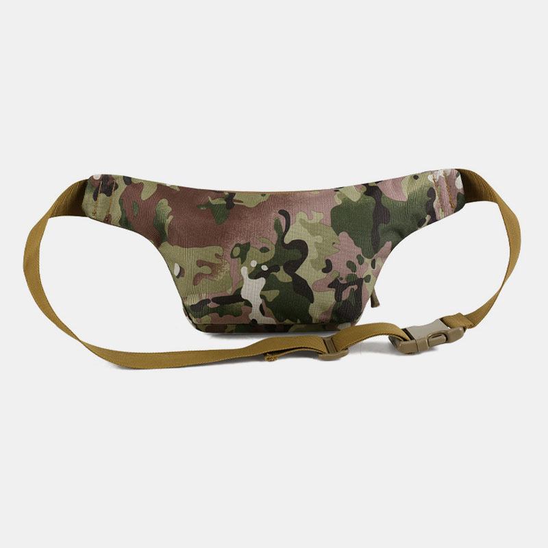 Herre Nylon Multi-carry Multi-pocket Outdoor Tactical Camouflage Riding Midjeveske Skulderveske Brystveske