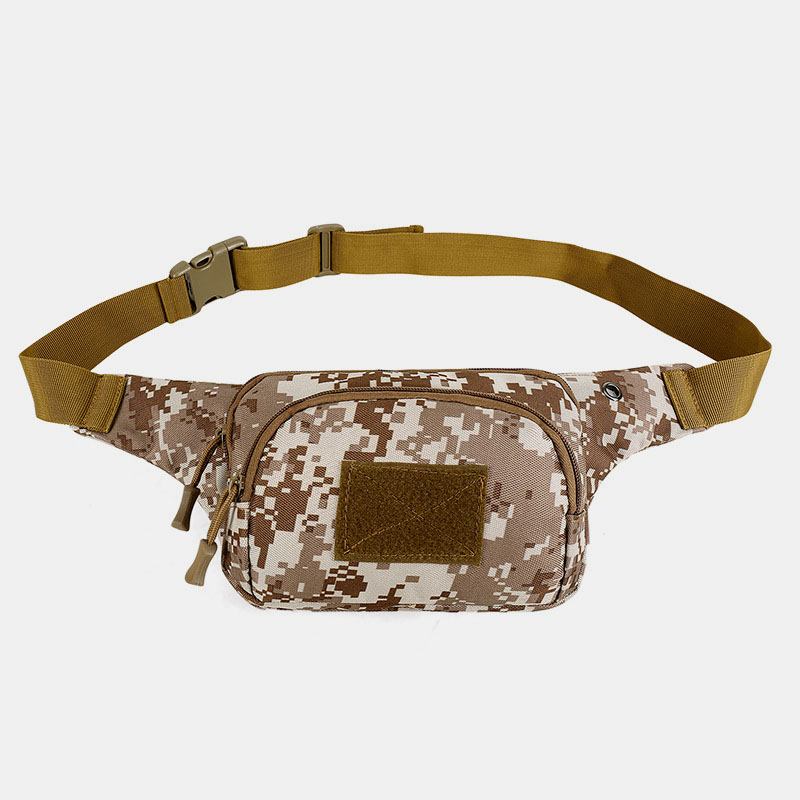 Herre Nylon Multi-carry Multi-pocket Outdoor Tactical Camouflage Riding Midjeveske Skulderveske Brystveske