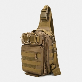 Menn Nylon Kamuflasje Multifunksjon Stor Kapasitet Utendørs Fiske Crossbody Bags Bryst Veske Tactical Bag