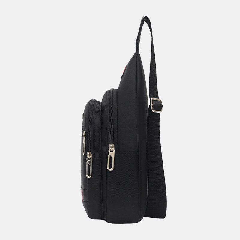 Menn Nylon Vanntett Mote Uformell Utendørs Brystveske Crossbody Bag