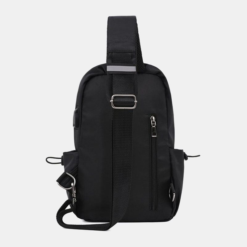 Menn Oxford Brystveske Med Stor Kapasitet Multi-lommer Crossbody Veske Skulderveske