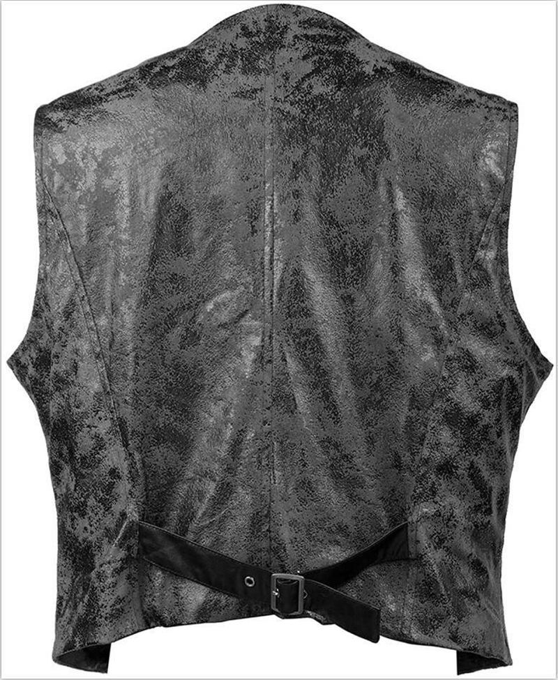 Semsket Enkelt-breasted Vest Trendy Vest