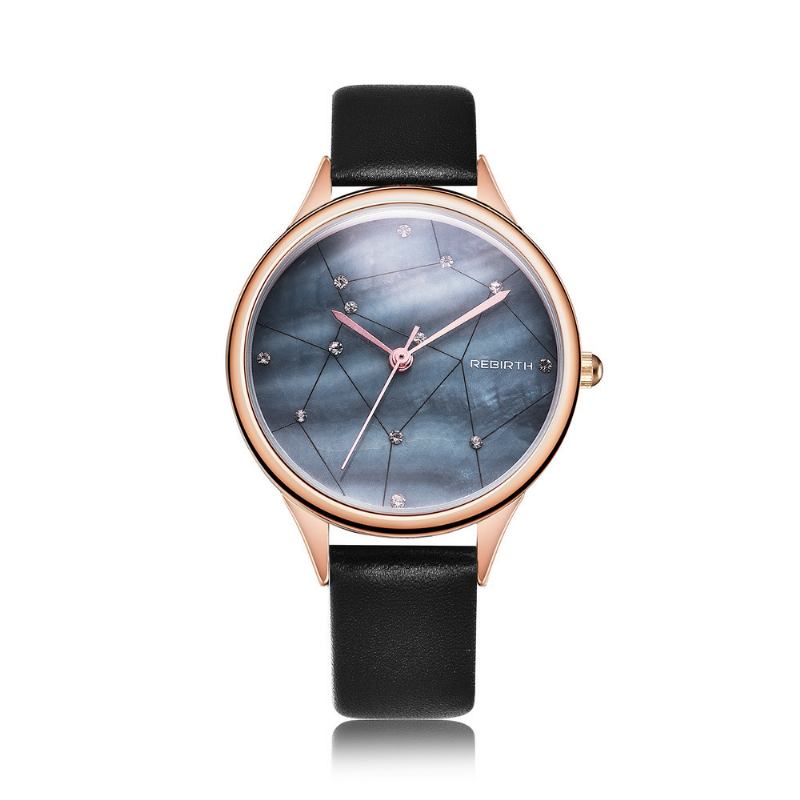 Stjernehimmel Kvinner Armbåndsur Rose Gold Case Quartz Watch