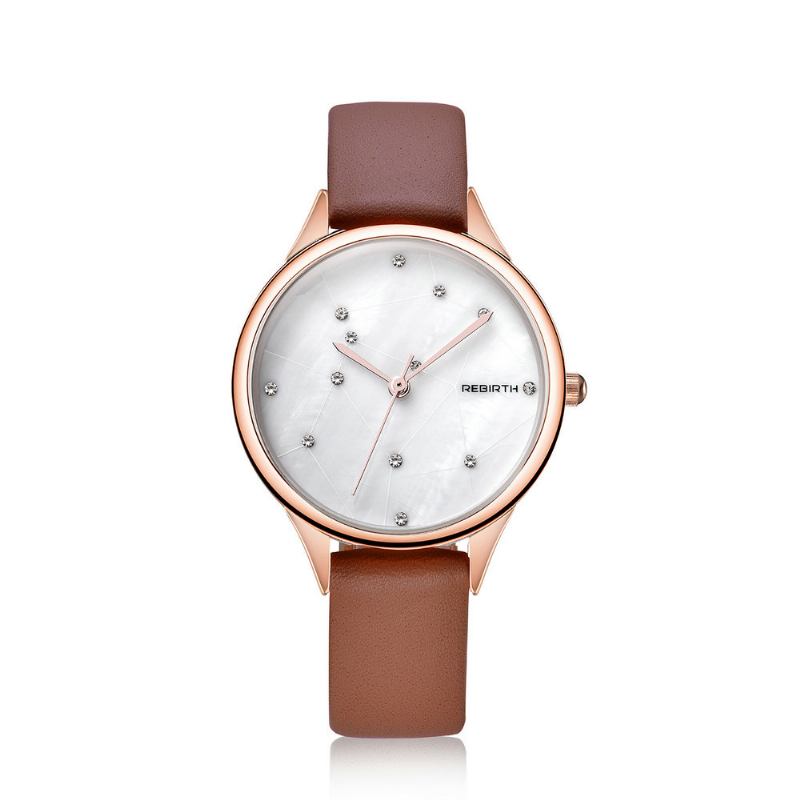 Stjernehimmel Kvinner Armbåndsur Rose Gold Case Quartz Watch