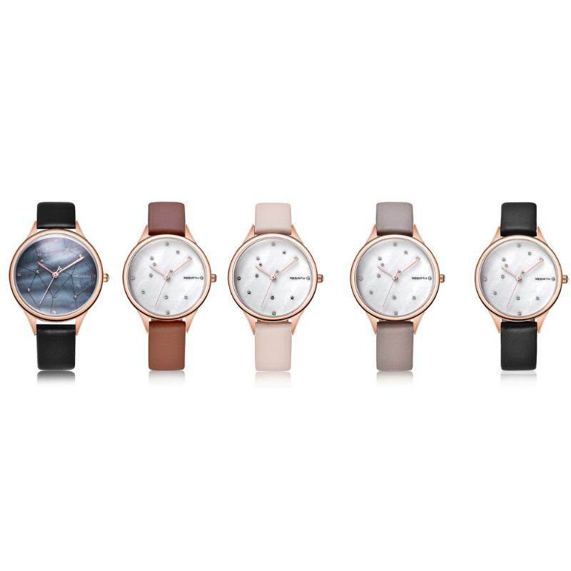 Stjernehimmel Kvinner Armbåndsur Rose Gold Case Quartz Watch