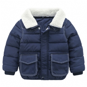 Simple Cotton Coat Baby Coat Baby Polstret Coat