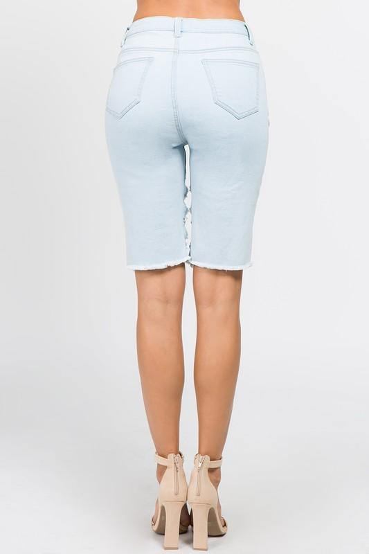 Cutoff Med Kjede Bermuda Shorts