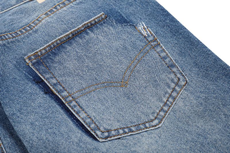 Mote Tungindustri Ødelegger Sying Av Slim-fit Jeans