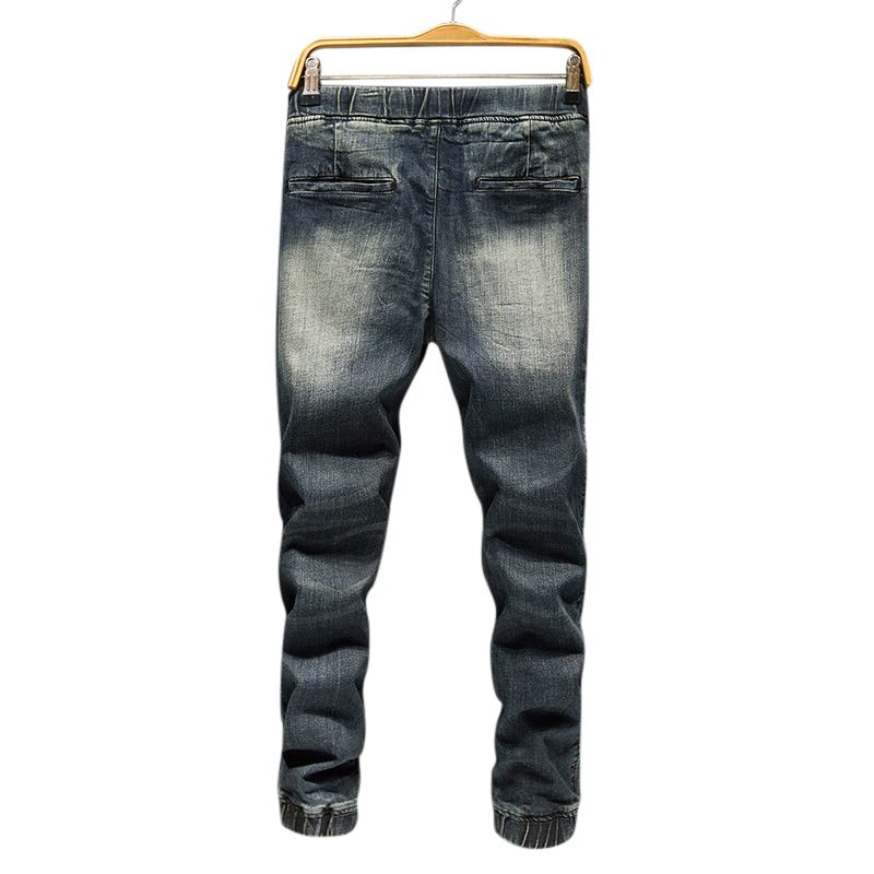 Uformell Snøring Ripped Washed Harem Jeans For Menn