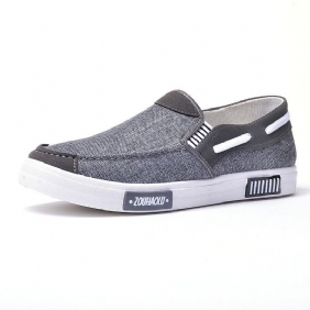 Menn Canvas Fritids Myke Loafers