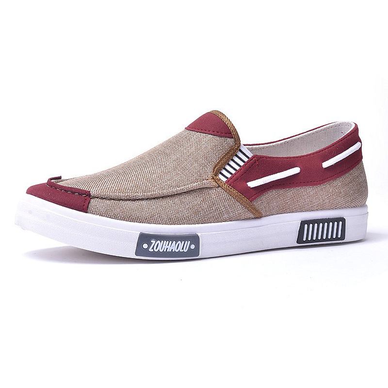 Menn Canvas Fritids Myke Loafers