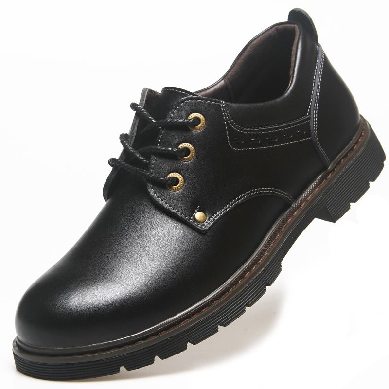 Menn Cow Leather Retro Rund Tå Fritids Soft Sole Loafers