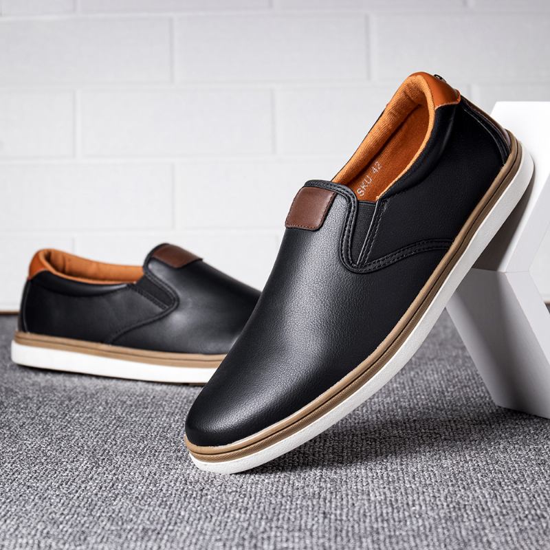 Menn Retro Soft Walking Sole Fritids Business Loafers