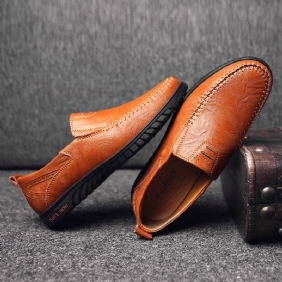 Sklisikre Fritids Business Walking Leather Flats