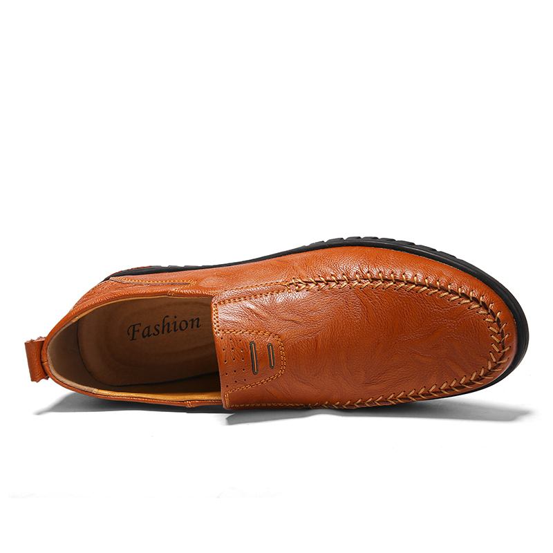 Sklisikre Fritids Business Walking Leather Flats