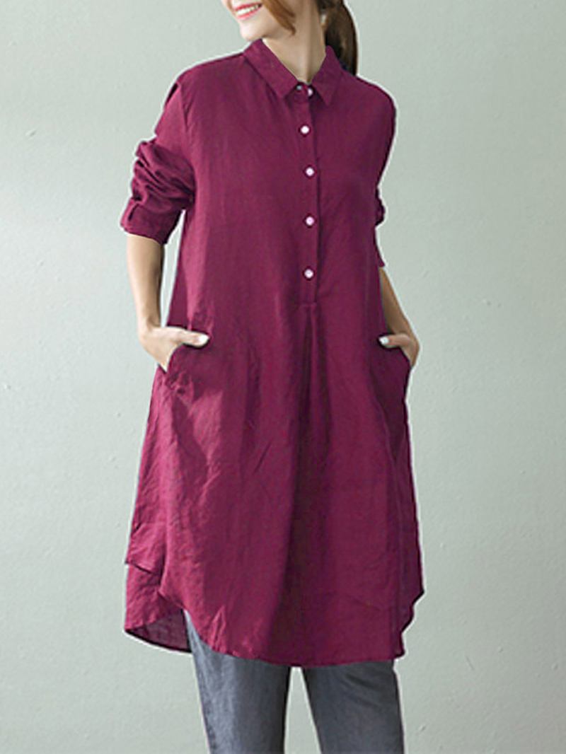 Dame Lapel Shirt Dress