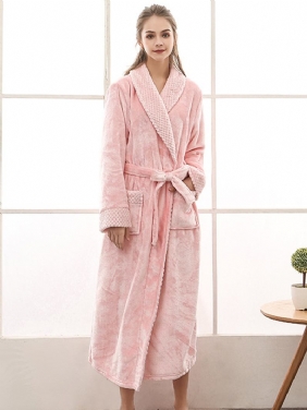 Nattkjole I Plus Size Langermet Robes