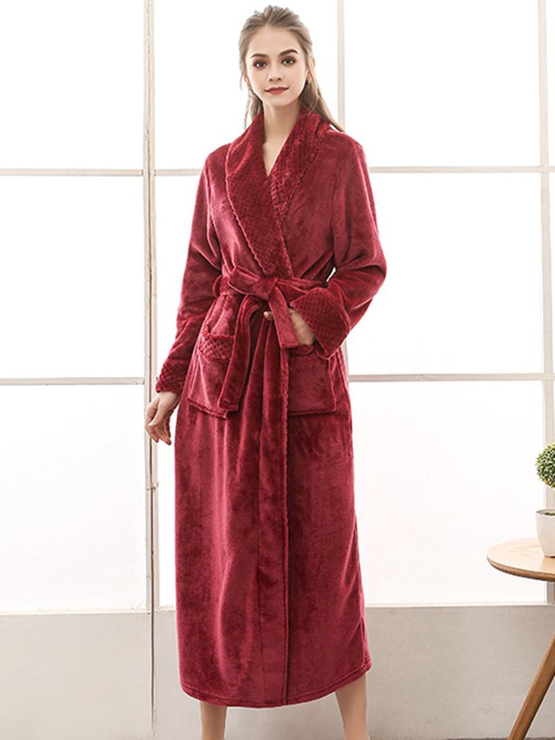 Nattkjole I Plus Size Langermet Robes