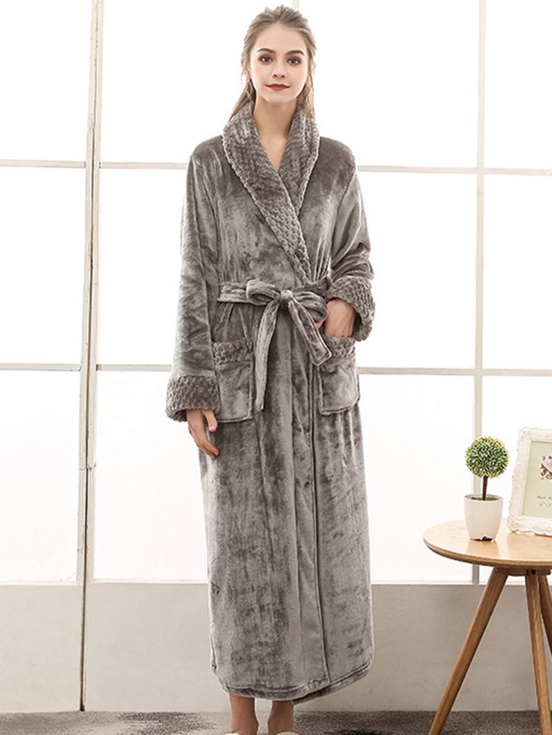 Nattkjole I Plus Size Langermet Robes