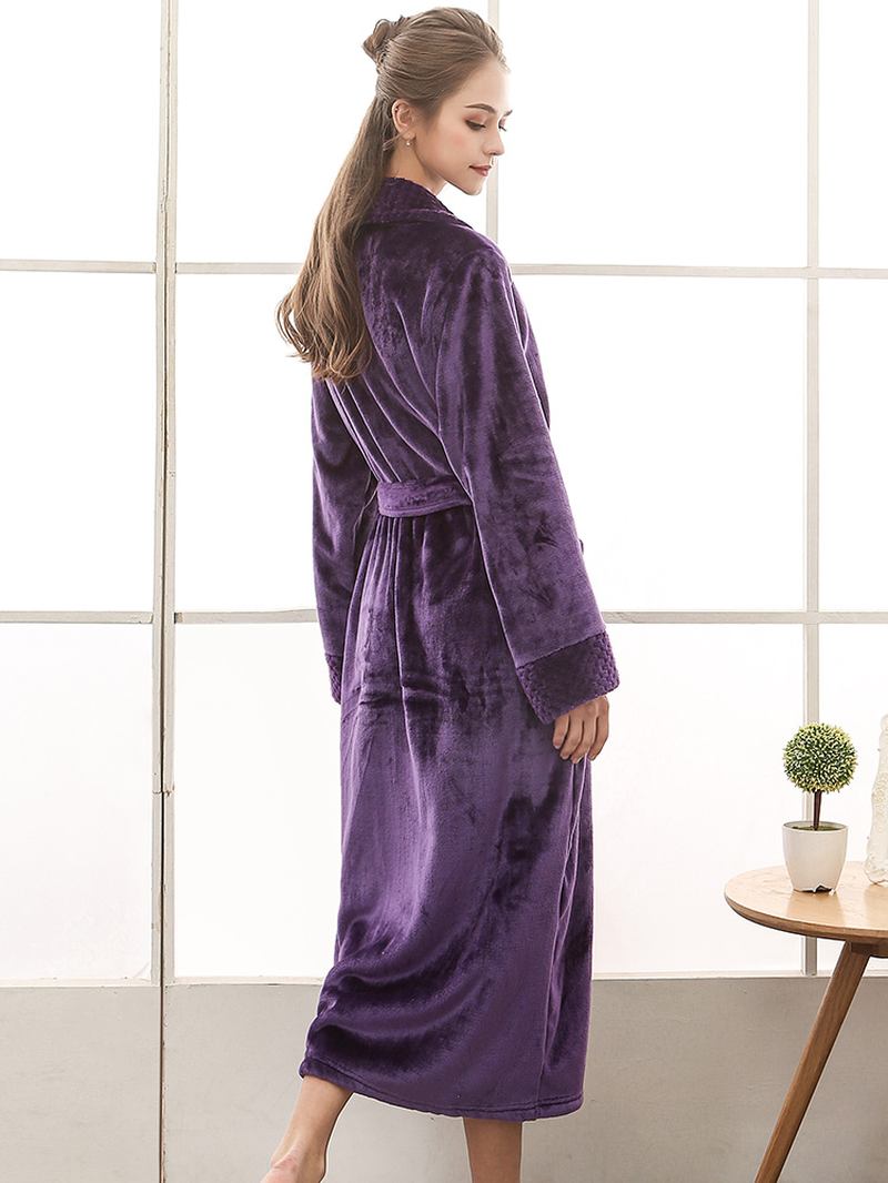 Nattkjole I Plus Size Langermet Robes