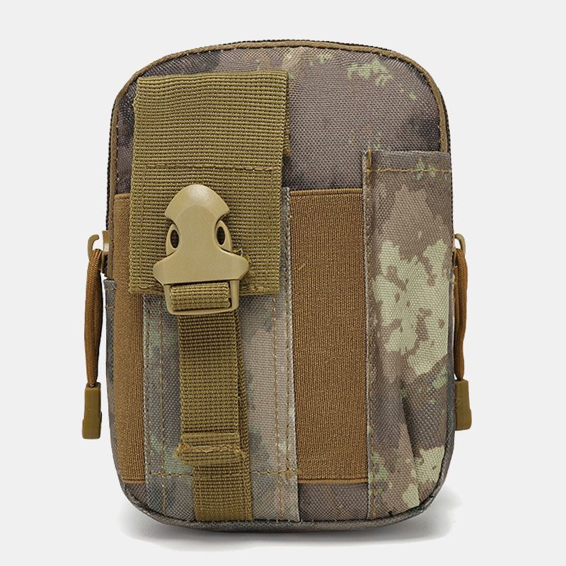 Menn Camouflages Stor Kapasitet Vanntett 6 Tommers Telefon Veske Outdoor Sport Midje Veske Tactical Bag