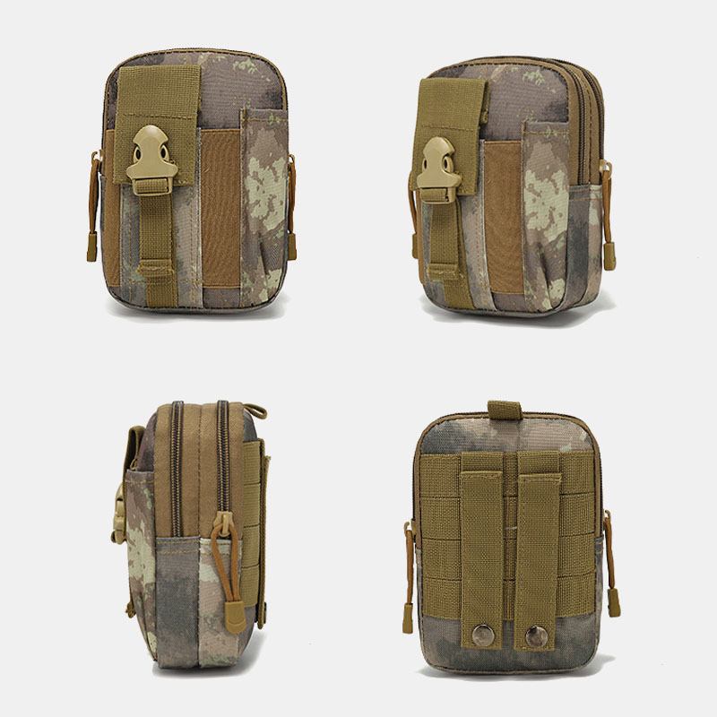 Menn Camouflages Stor Kapasitet Vanntett 6 Tommers Telefon Veske Outdoor Sport Midje Veske Tactical Bag