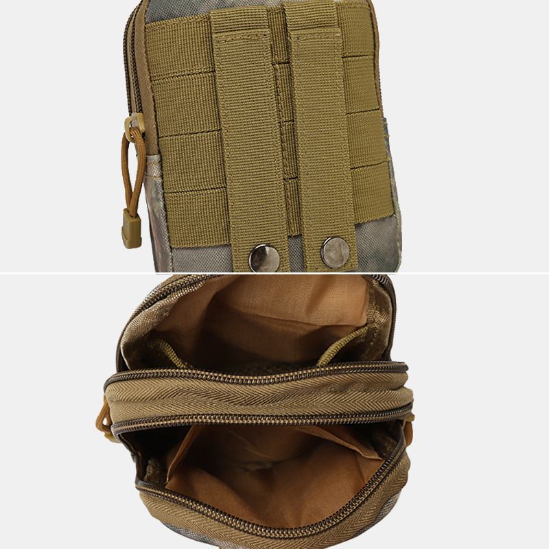 Menn Camouflages Stor Kapasitet Vanntett 6 Tommers Telefon Veske Outdoor Sport Midje Veske Tactical Bag