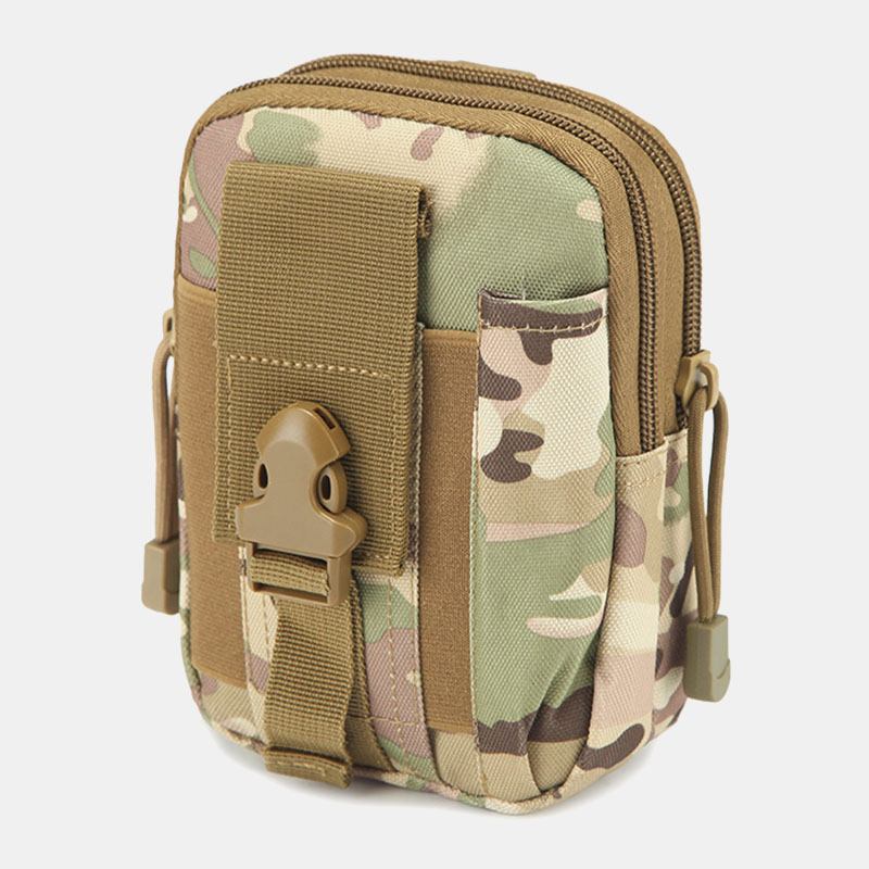 Menn Camouflages Stor Kapasitet Vanntett 6 Tommers Telefon Veske Outdoor Sport Midje Veske Tactical Bag