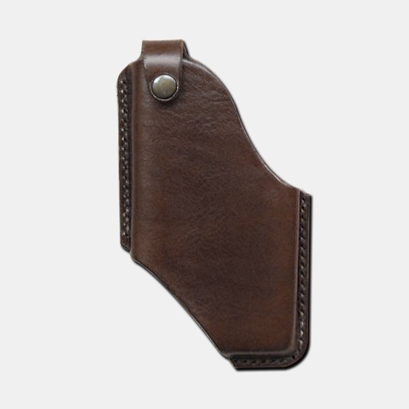 Menn Ekte Skinn 4.7 Tommer ~ 5.8 Tommer Telefonveske Midjeveske Easy Carry Edc-veske For Utendørs