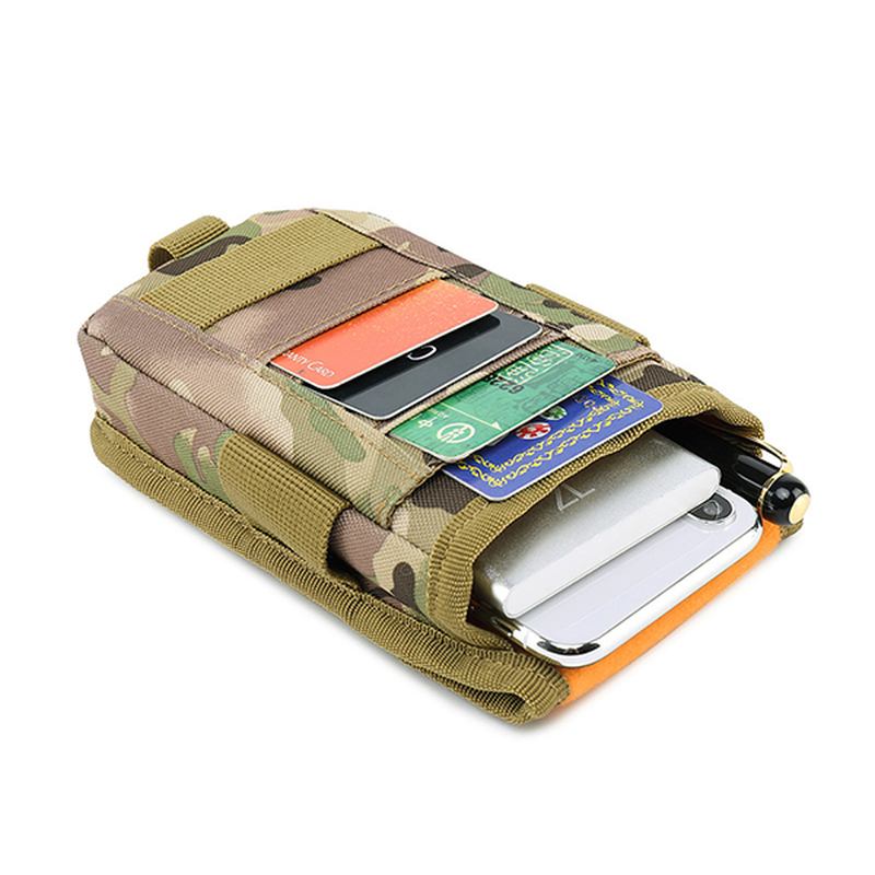 Menn Mini Midjeveske Telefonveske Kortholder Tactical Veske Outdoor Bag