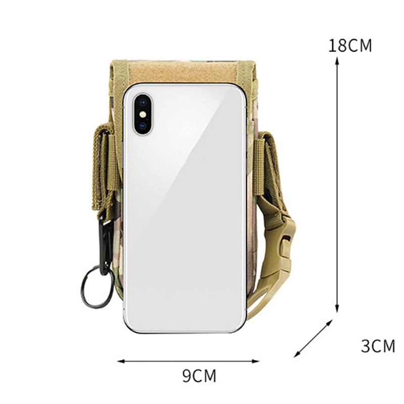 Menn Mini Midjeveske Telefonveske Kortholder Tactical Veske Outdoor Bag