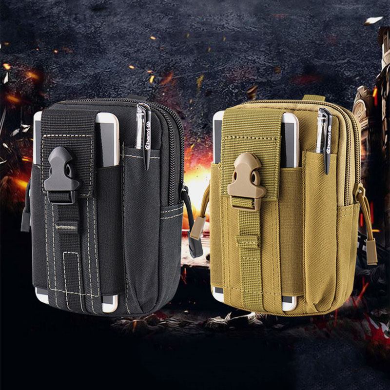 Menn Tactical Veske Mini Phone Veske Sport Veske Belte Veske Fanny Veske Wasit Bag