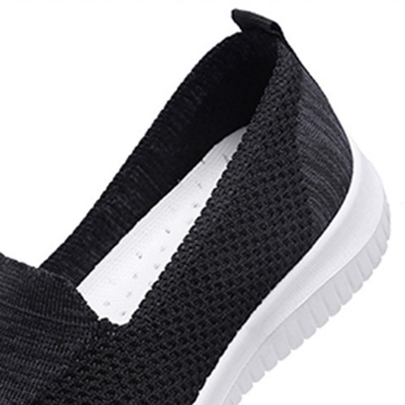 Dame Komfortable Mesh Slip On Pattern Sport Walking Sko