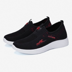 Kvinner Fritids Pustende Mesh Slip-on Walking Sneakers