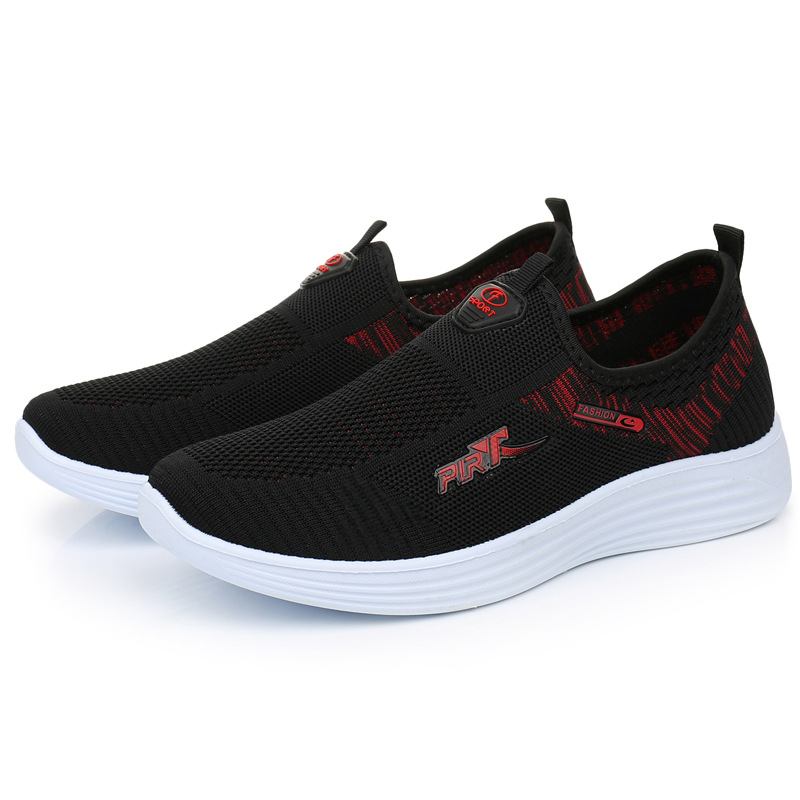 Kvinner Fritids Pustende Mesh Slip-on Walking Sneakers