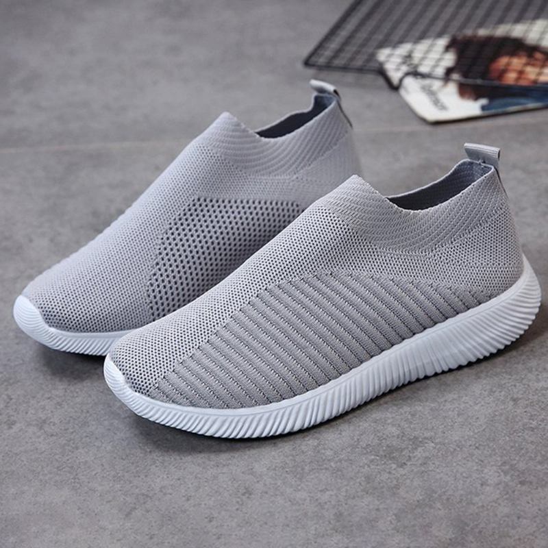 Large Size Dame Mesh Outdoor Slip On Sneakers