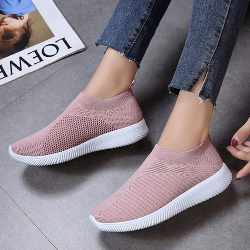 Large Size Dame Mesh Outdoor Slip On Sneakers