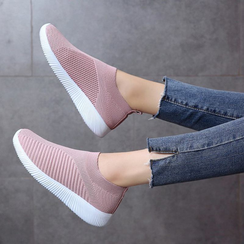 Large Size Dame Mesh Outdoor Slip On Sneakers