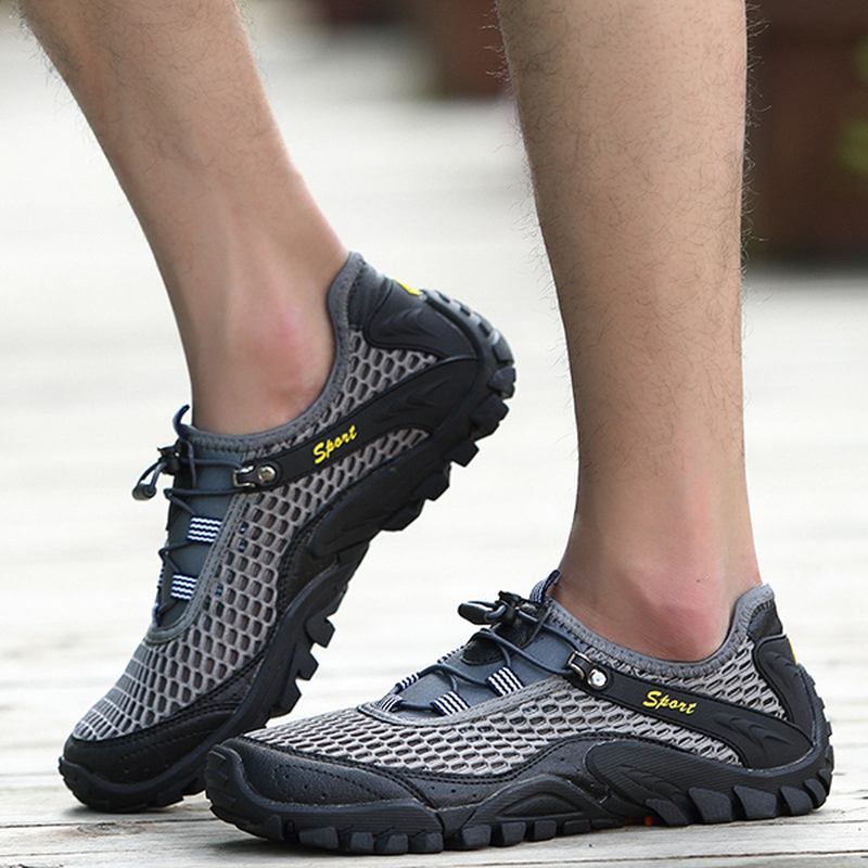 Menn Anti Collision Toe Mesh Outdoor Hiking Joggesko