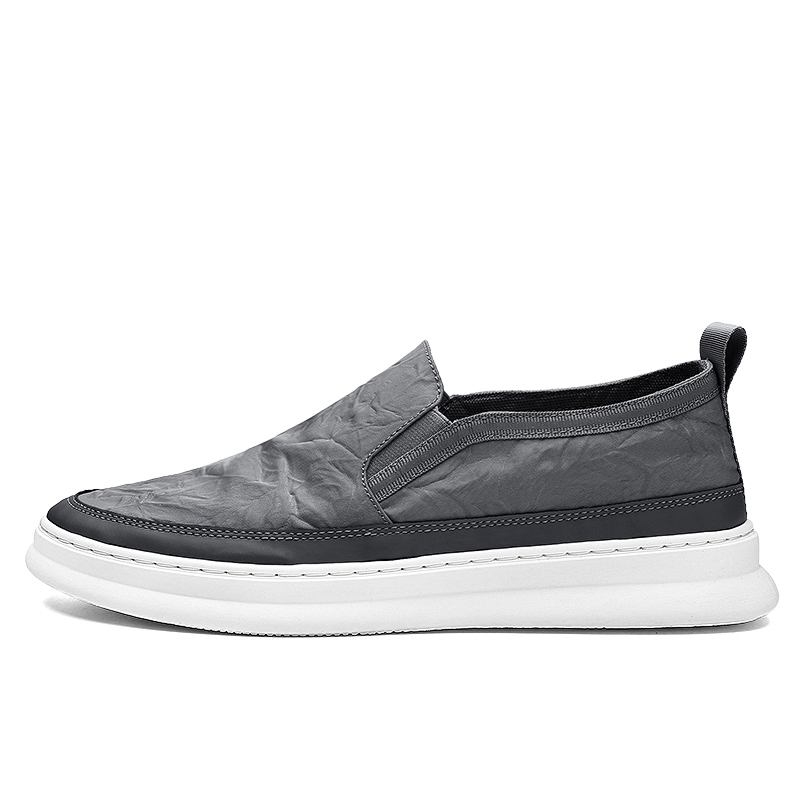 Menn Is Silk Cloth Pustende Slip On Skate Joggesko