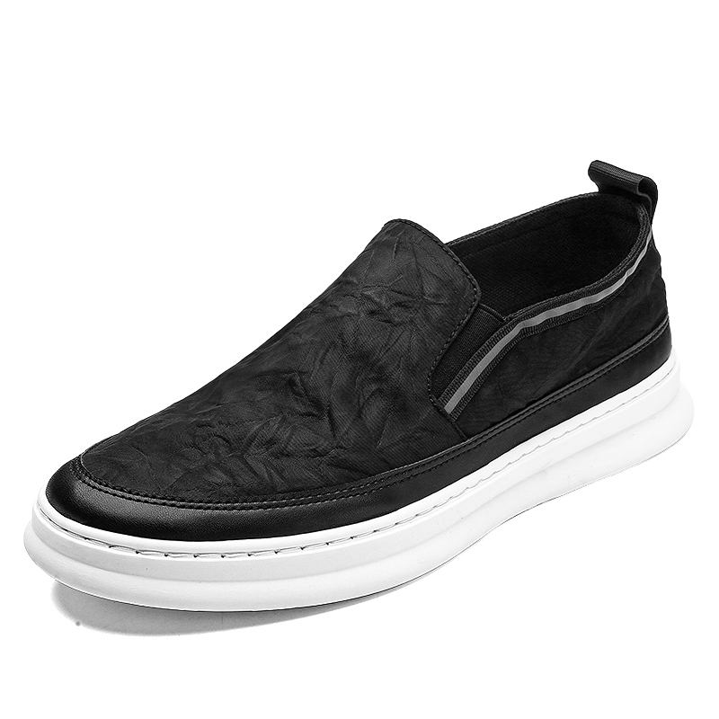 Menn Is Silk Cloth Pustende Slip On Skate Joggesko