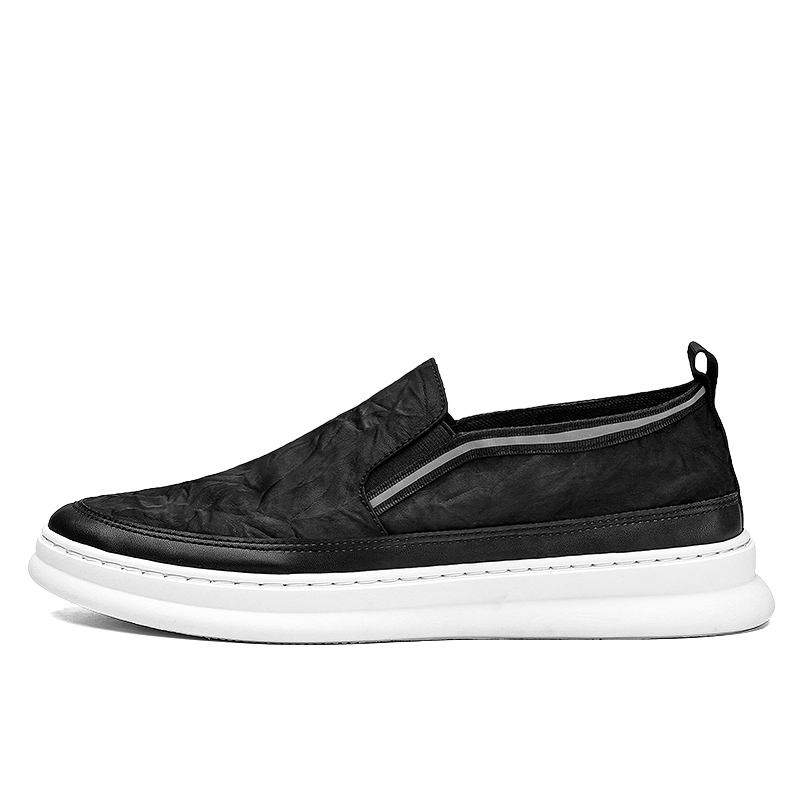 Menn Is Silk Cloth Pustende Slip On Skate Joggesko