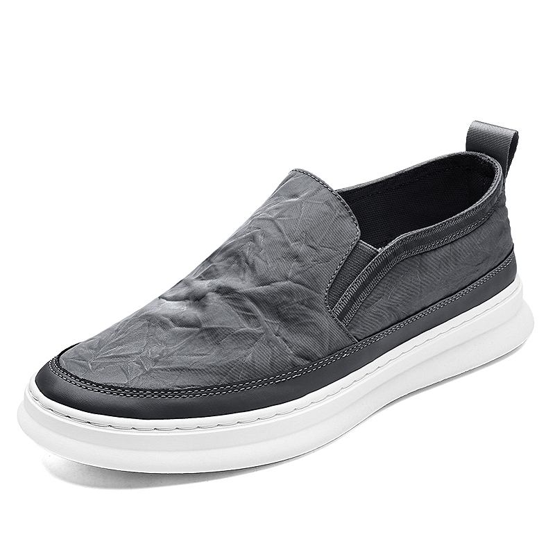 Menn Is Silk Cloth Pustende Slip On Skate Joggesko