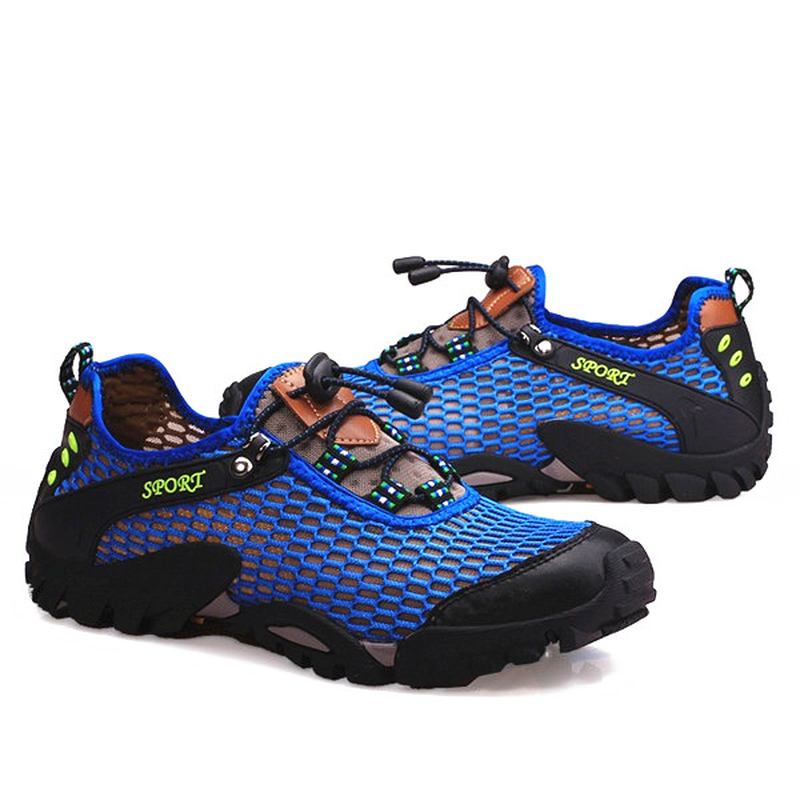 Menn Mesh Anti Collision Toe Vandring Klatring Outdoor Athletic Sko