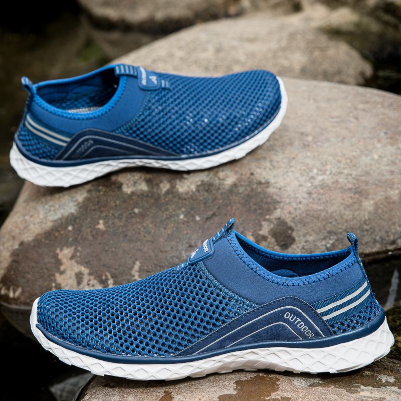 Menn Mesh Pustende Non Slip Lett Slip On Outdoor Fritids Wading Sko