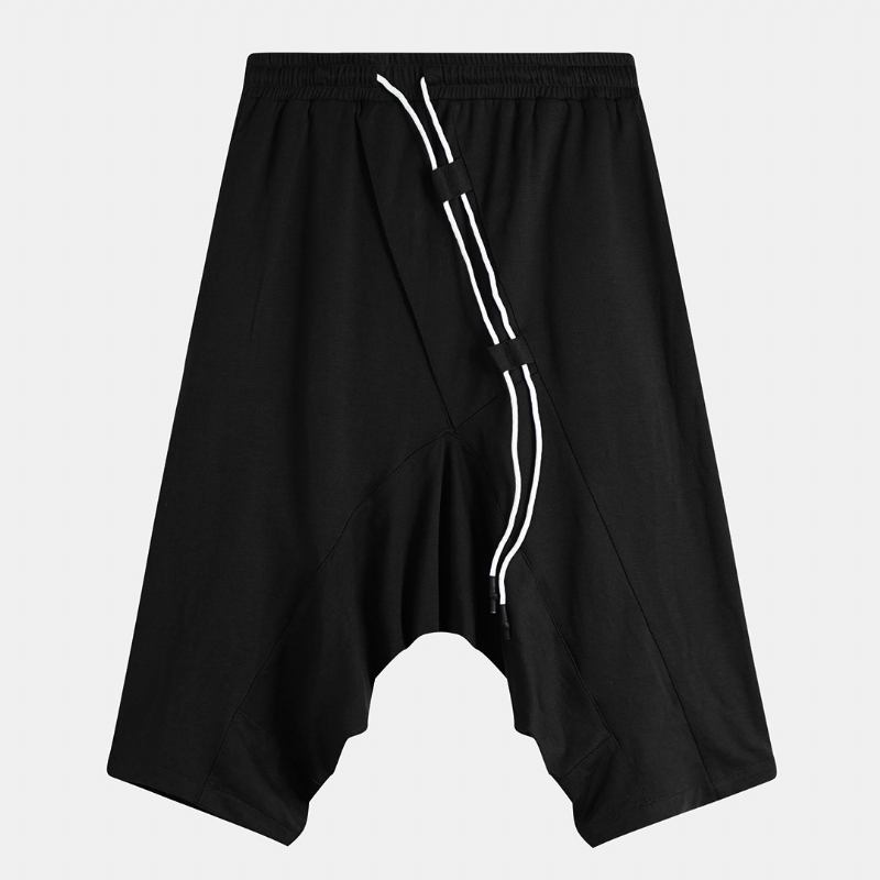 Armygrønn Bomullsshorts For Menn Drop-skittbukser