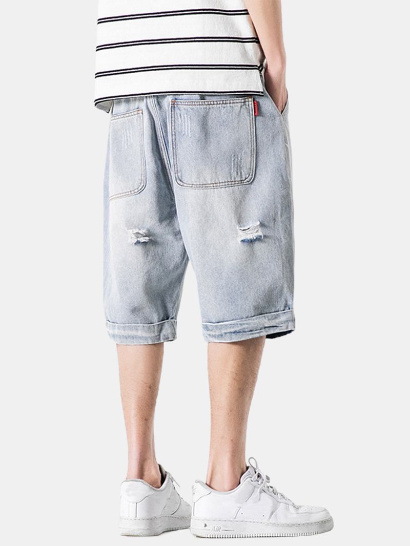 Denimshorts Med Hull Designet For Menn