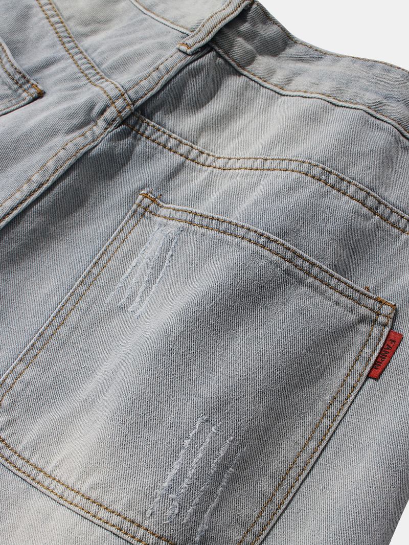 Denimshorts Med Hull Designet For Menn