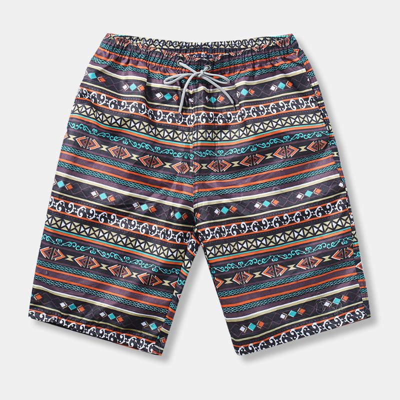 Etnisk Stil Mønster For Menn Fritids Beach Board Shorts