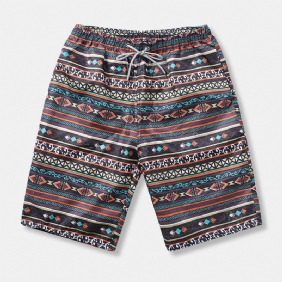 Etnisk Stil Mønster For Menn Fritids Beach Board Shorts